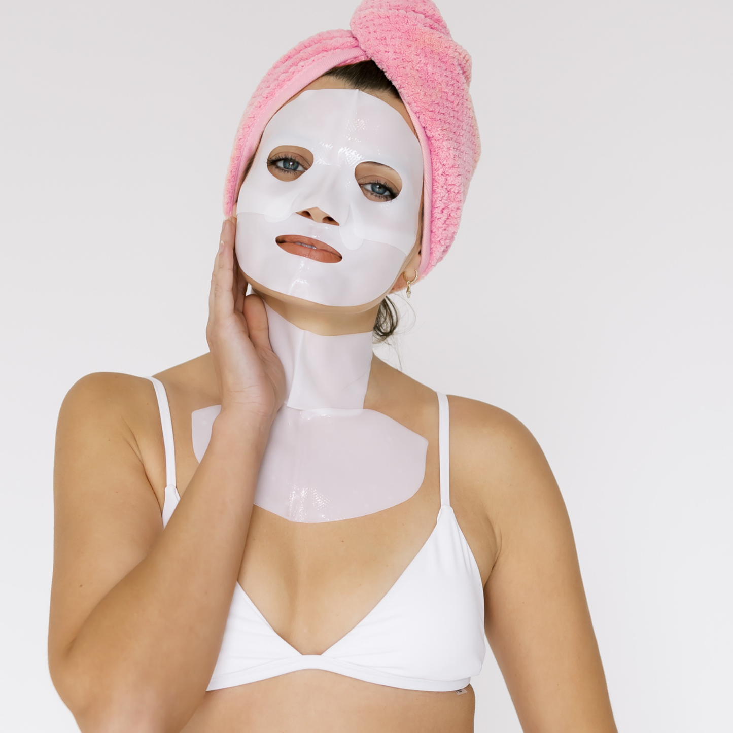 VEYA Biogel Collagen Sheet Masks - 4 Face + 4 Neck + 4 Chest | Deep Hydration Firming & Plumping Skincare