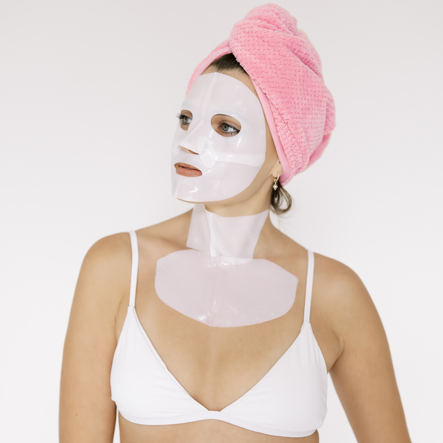VEYA Biogel Collagen Sheet Masks - 4 Face + 4 Neck + 4 Chest | Deep Hydration Firming & Plumping Skincare