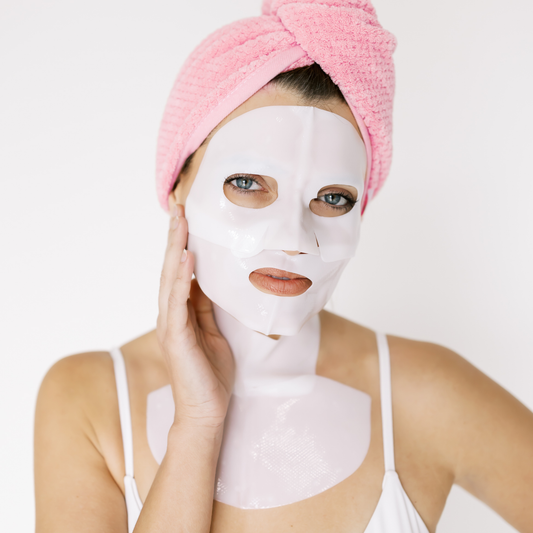 VEYA Biogel Collagen Sheet Masks - 4 Face + 4 Neck + 4 Chest | Deep Hydration Firming & Plumping Skincare